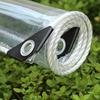 1 m x 3.1 m Transparent PVC Waterproof Tarp with Eyelets and Rope view 2
