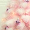 Betos 45 cm Mini Christmas Tree with Ornaments, Pink view 3