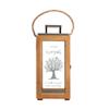 Casa Vivente Wooden and Stainless Steel Lantern with Personalized Engraving view 1