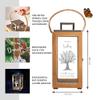 Casa Vivente Wooden and Stainless Steel Lantern with Personalized Engraving view 2