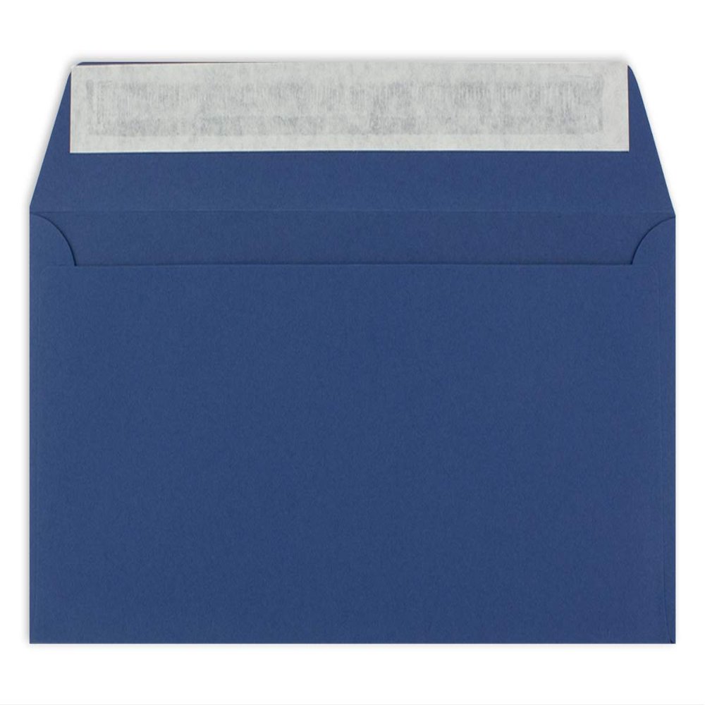 25 Dark Blue DIN Long Envelopes, 11 x 22 cm, 120 gsm, Self-Seal