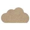 MDF Wooden Cloud V2 - Craft Decor, 5–50 cm, 1 Piece, 22 cm Wide view 1