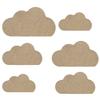 MDF Wooden Cloud V2 - Craft Decor, 5–50 cm, 1 Piece, 22 cm Wide view 2