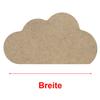 MDF Wooden Cloud V2 - Craft Decor, 5–50 cm, 1 Piece, 22 cm Wide view 3