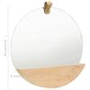 VXL Wall Mirror Made of Solid Pine Wood, 35 cm view 2