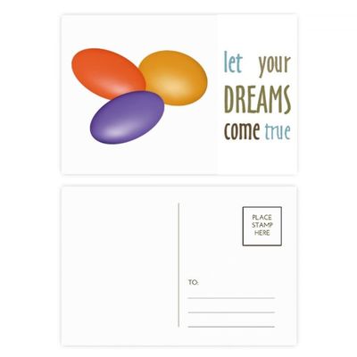 Pill Illustration Healthcare Products Pattern Dream Come True Postcard Set, 20 Count