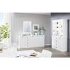 Lomadox Farmhouse-Style Buffet Cabinet, White/Black, approx. 120 x 194 x 41 cm view 4