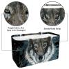 Wolf Laundry Basket, Printed Storage Bag, Extra Large, Foldable Toy Organizer, 56 x 29 x 32 cm view 2