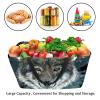 Wolf Laundry Basket, Printed Storage Bag, Extra Large, Foldable Toy Organizer, 56 x 29 x 32 cm view 4