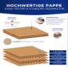 KK Verpackungen Variable-Height Shipping Boxes 600 x 500 x 200–500 mm, Brown, Double-Wall, 150-Pack (KK192) view 4