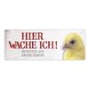 Enter at Your Own Risk – I’m on Guard! XL Metal Sign with Chick Motif view 1