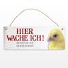 Enter at Your Own Risk – I’m on Guard! XL Metal Sign with Chick Motif view 2