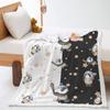 Highdi Cozy Fleece Blanket, Double-Sided 3D Panda Print, Soft Warm Throw for Sofa or Bed, Baseball, 140 x 180 cm view 1