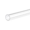 sourcing map Clear Rigid Polycarbonate Tube, 10 mm ID x 12 mm OD x 10 in view 1