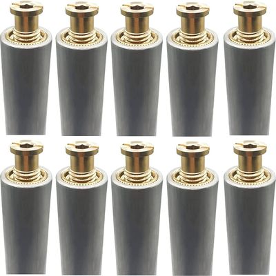 Poolzilla 18 in. Aluminum Tubes with Anchors for Pool Safety Covers, for Loose Soil or Pavers, Extra Long, 10-Pack