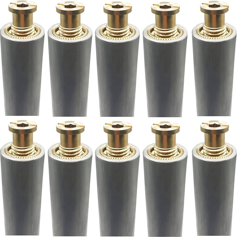Poolzilla 18 in. Aluminum Tubes with Anchors for Pool Safety Covers, for Loose Soil or Pavers, Extra Long, 10-Pack