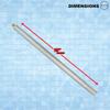 Poolzilla 18 in. Aluminum Tubes with Anchors for Pool Safety Covers, for Loose Soil or Pavers, Extra Long, 10-Pack view 2