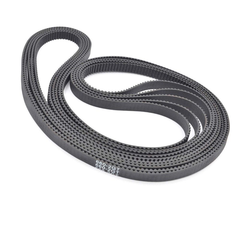 Lcuihong 5-Piece 2GT Timing Belt Set, 2 mm Pitch, 660/670/696/700/710 mm Pitch Length, 3/6/9/15 mm Width, 330/335/348/350/355 Teeth, Closed
