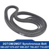 Lcuihong 5-Piece 2GT Timing Belt Set, 2 mm Pitch, 660/670/696/700/710 mm Pitch Length, 3/6/9/15 mm Width, 330/335/348/350/355 Teeth, Closed view 2