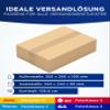 KK Verpackungen Shipping Cartons 350 x 250 x 100 mm, Brown, Single-Wall, 1,300 Pieces (Interior: 344 x 244 x 90 mm), KK138 view 2