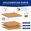 KK Verpackungen Shipping Cartons 350 x 250 x 100 mm, Brown, Single-Wall, 1,300 Pieces (Interior: 344 x 244 x 90 mm), KK138 view 3