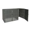 Mendler 1-/2-Bin WPC Trash Bin Enclosure Extension HWC-J28 - Anthracite view 2
