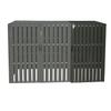 Mendler 1-/2-Bin WPC Trash Bin Enclosure Extension HWC-J28 - Anthracite view 3