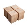 Zlovne 4-Pack Square Natural Wood Furniture Legs, 7 x 7 x 10 cm view 1