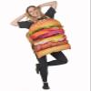 DEGUISE TOI Vegaoo Delicious Hamburger Costume for Adults, Multicolor view 2