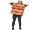 DEGUISE TOI Vegaoo Delicious Hamburger Costume for Adults, Multicolor view 3