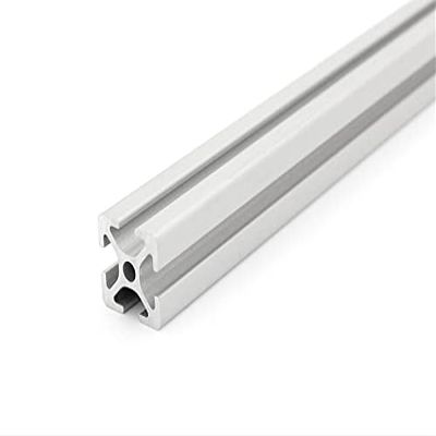 20 x 20 mm Aluminum Profile, I-Type Slot 5, Light, Silver Anodized, 2790 mm