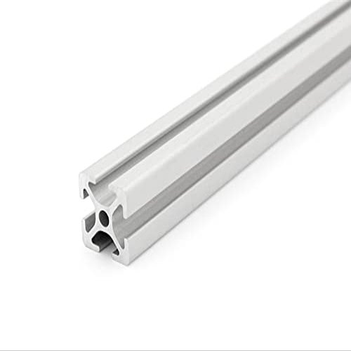 20 x 20 mm Aluminum Profile, I-Type Slot 5, Light, Silver Anodized, 2790 mm