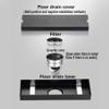 304 Stainless Steel Linear Shower Drain, Tile Insert, 200–1200 mm, Black, Large-Caliber Type view 3