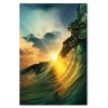 Feeby Non-Woven Canvas Wall Art, Large Waves Ocean Surfing Sun, 20 x 30 cm view 2