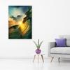 Feeby Non-Woven Canvas Wall Art, Large Waves Ocean Surfing Sun, 20 x 30 cm view 3