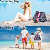 IBFUN Large Neoprene Tote Bag with Inner Pocket, B2 Blue view 2
