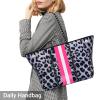 IBFUN Large Neoprene Tote Bag with Inner Pocket, B2 Blue view 3