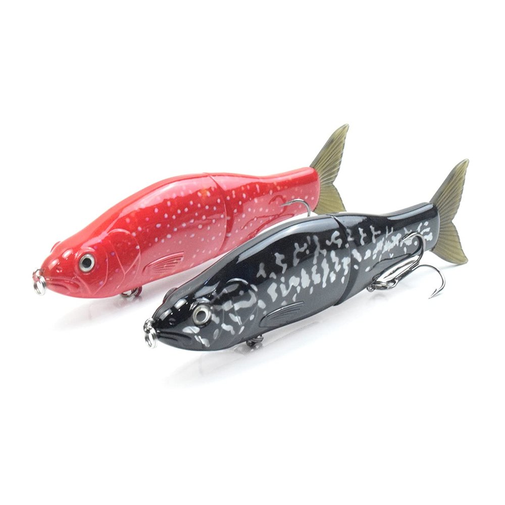 caihuashopping Floating Glide Shad Hard Fishing Lures, 2-Piece Set (Color: 4)