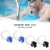 ECSiNG Swimming Nose Clips, Soft Silicone, Waterproof, Multicolor, 12-Pack view 2