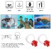 ECSiNG Swimming Nose Clips, Soft Silicone, Waterproof, Multicolor, 12-Pack view 3