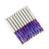 2-Flute Router Bits, CNC Cutters, 10-Piece Set, Tungsten Carbide, Flat Cutters, Thread Cutters, YIJIAN (Cutting Edge Length: 2.5 x 3.175 x 15 mm) view 1
