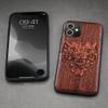GGOIl Wooden Case for iPhone XR 11 12 Pro Mini 7 8 Plus X XS Max SE 2020, Luxury Silicone Phone Cover, Chiba Flower (A116), for iPhone 11 Pro Max view 4