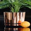 KORAD Flower Pot with Saucer, Pattern 084 Pale Pink, 12 cm view 3