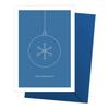 Merry Christmas Minimalist Folding Card with Dark Blue Envelope view 1