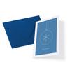 Merry Christmas Minimalist Folding Card with Dark Blue Envelope view 3
