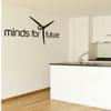 Wall Decal: “minds for future” Quote | Color and Size (Turquoise - 450 mm x 210 mm) view 2