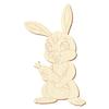 Wooden Rabbit with Carrot – 5–50 cm, 50-Pack, 8 cm High view 1