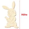 Wooden Rabbit with Carrot – 5–50 cm, 50-Pack, 8 cm High view 3