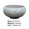 jinyi2016SHOP Ceramic Plant Pot for Succulents, Compact Small Planter, Light Blue view 2