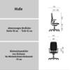 Sedus Early Bird eb-102 Ergonomic Office Chair, Blue view 3